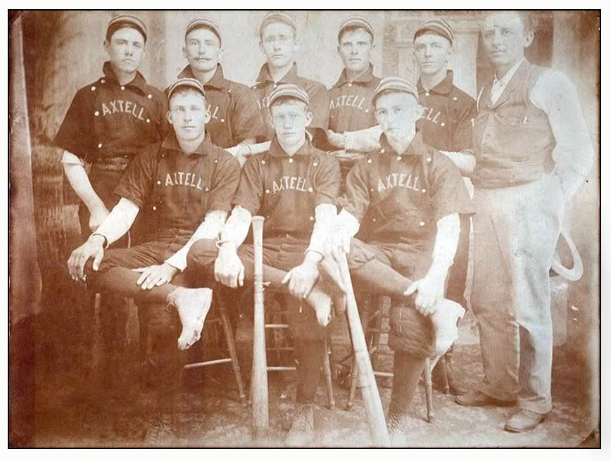 Axtell Nebraska baseball 1893 town team