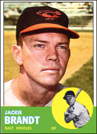 Jackie Brandt Baseball Card
