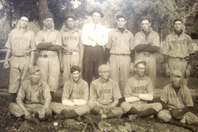 Brock Nebraska baseball 1909 town team