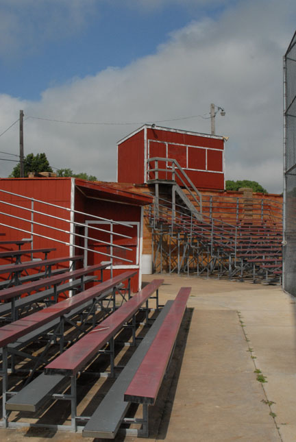 Brodstone field press box